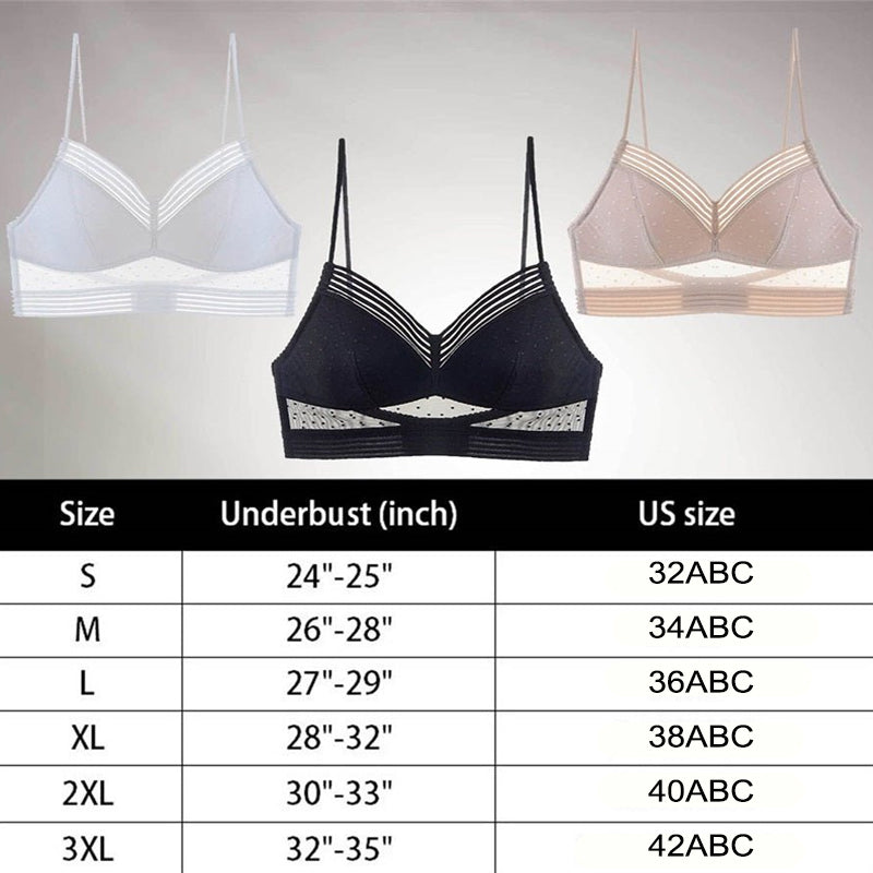 Starry Bra - Low Back Wireless Lifting Lace Bra