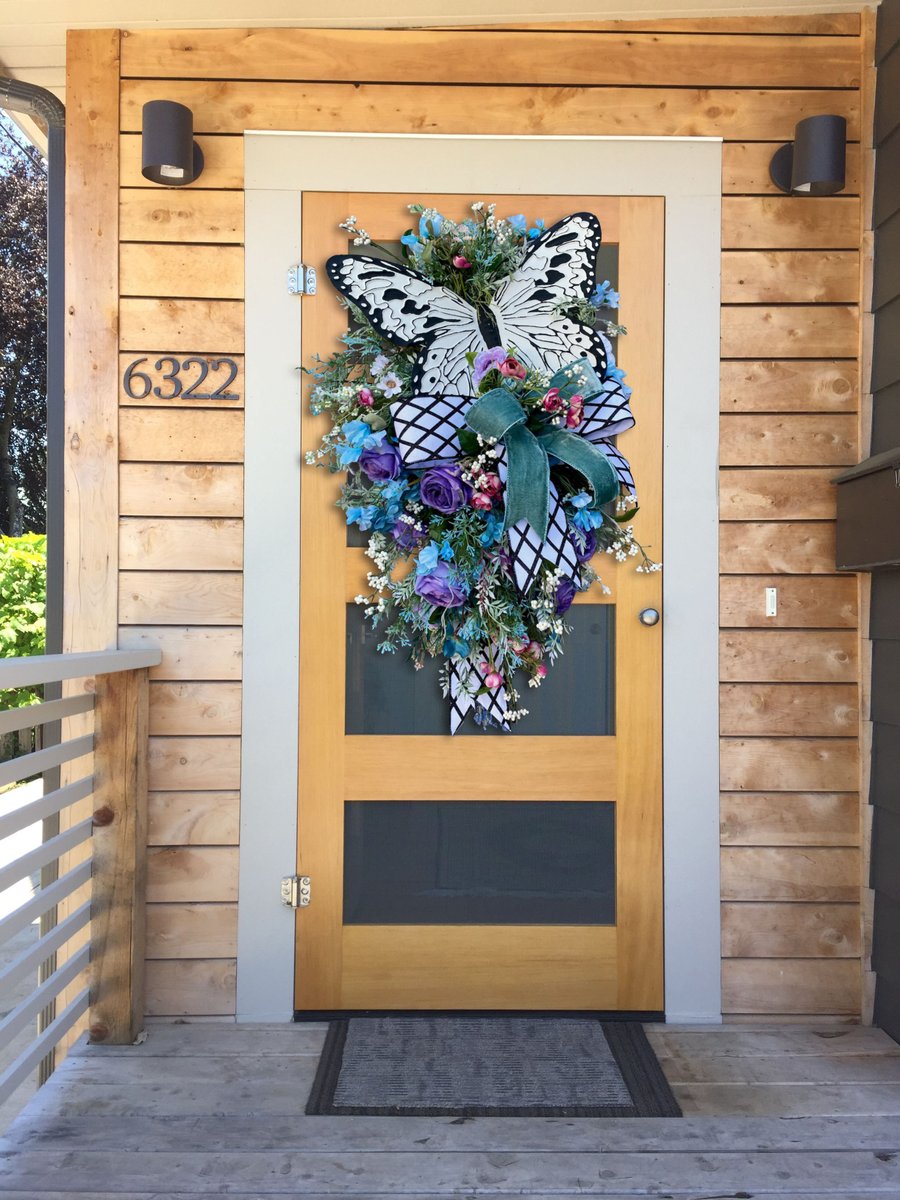 Spring Front Door Swag-Rustic Home Decor