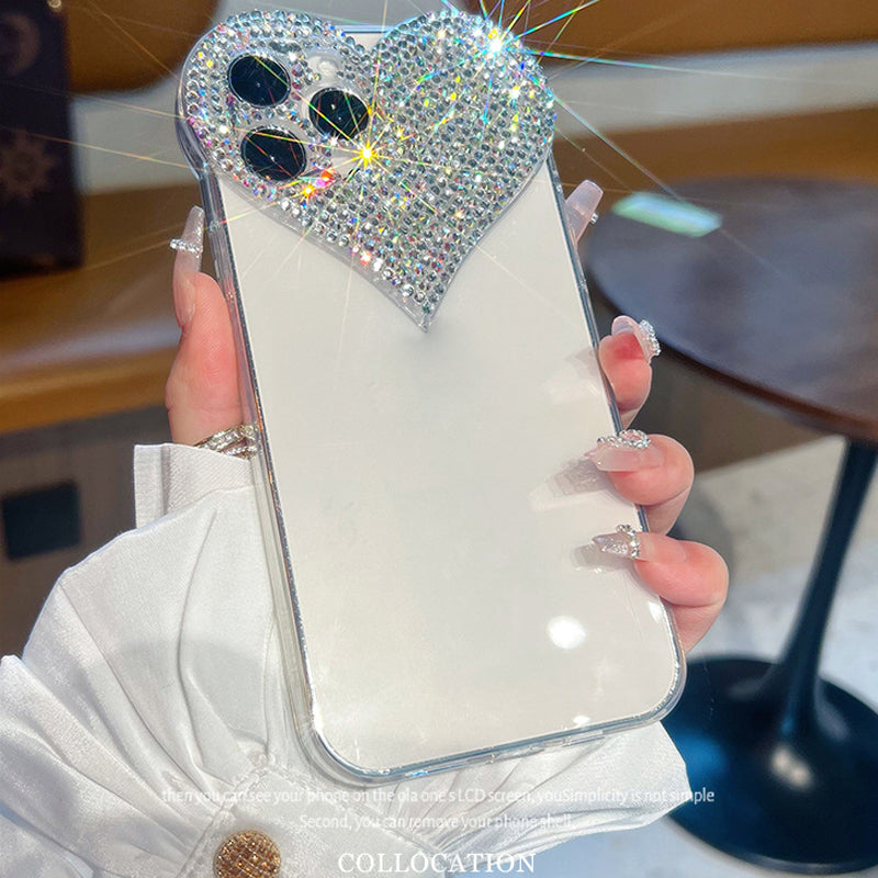 Lens Love Rhinestone Phone Case
