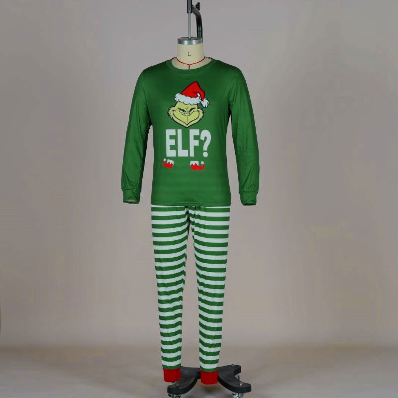 Christmas Family Green Elf Pajama Set