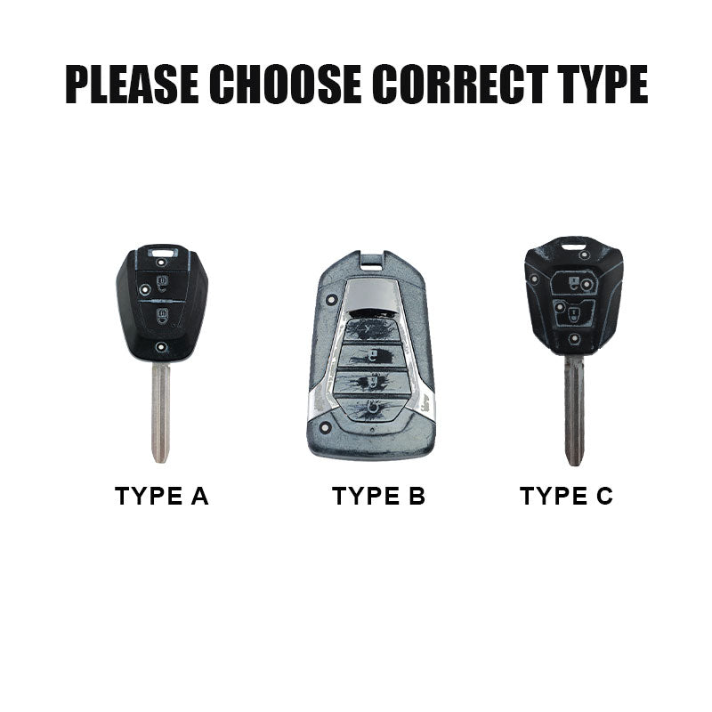 For Isuzu-Car Rhinestone Keychain Key Case