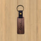 Wooden Leather Key Pendant