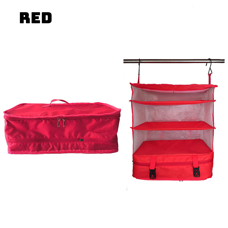 Foldable Three-Layer Hanging Bag Storage Bag