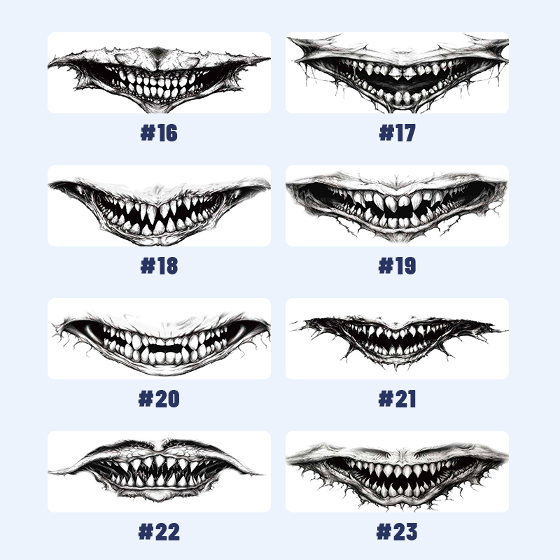 Halloween-Mund-Tattoo-Aufkleber/Halloween Mouth Tattoo Stickers