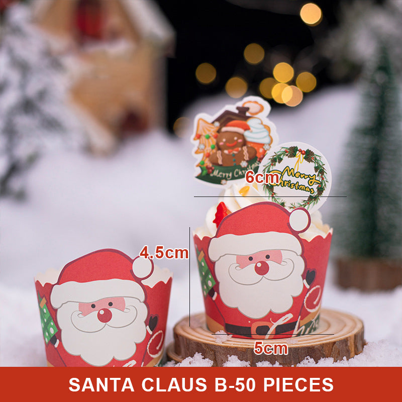 Christmas Cake Box Paper Cup