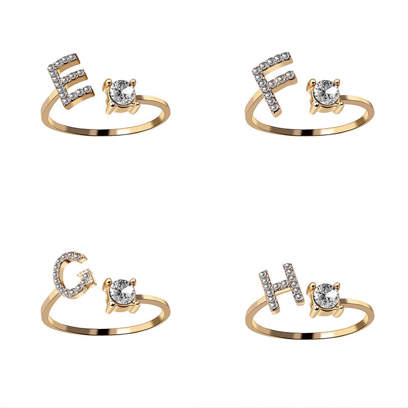 Adjustable Letter Ring