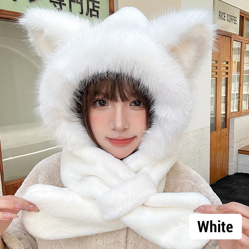 Cute Fox Three-In-One Hat