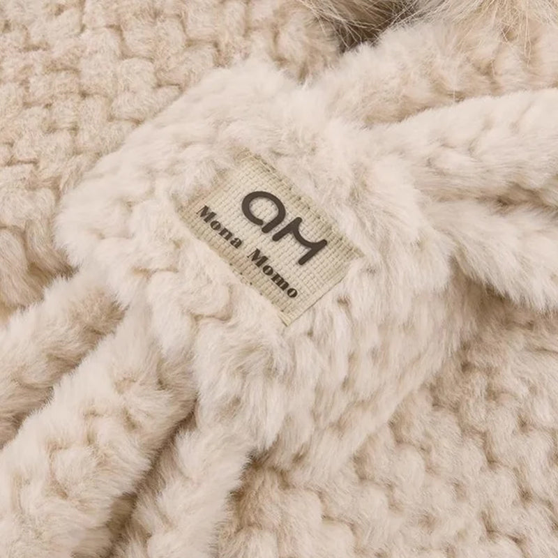 Winter Cartoon Mützen Schal 2-in-1 Set/Winter Cartoon Hats Scarf 2 in 1 Set