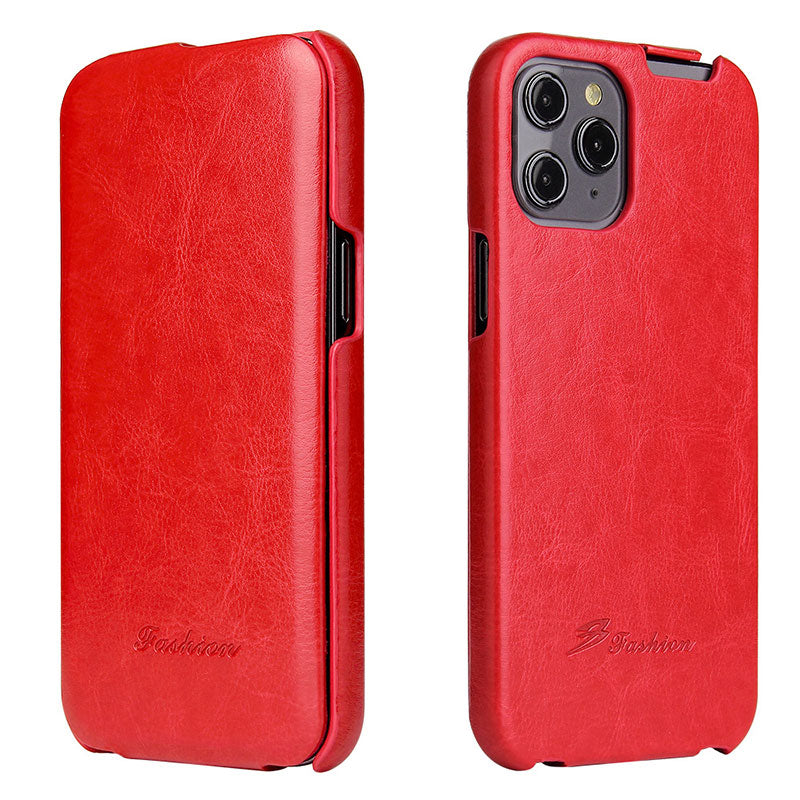Top And Bottom Flip Leather Phone Case