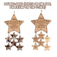 Wooden Lettering Star Pendant