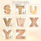 Wooden Letter Piggy Bank-Personalized Savings🌟