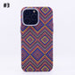Luminous Magnetic Woven Pattern Mobile Phone Case