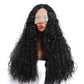 Black Middle Parted Small Curly Long Hair Wig