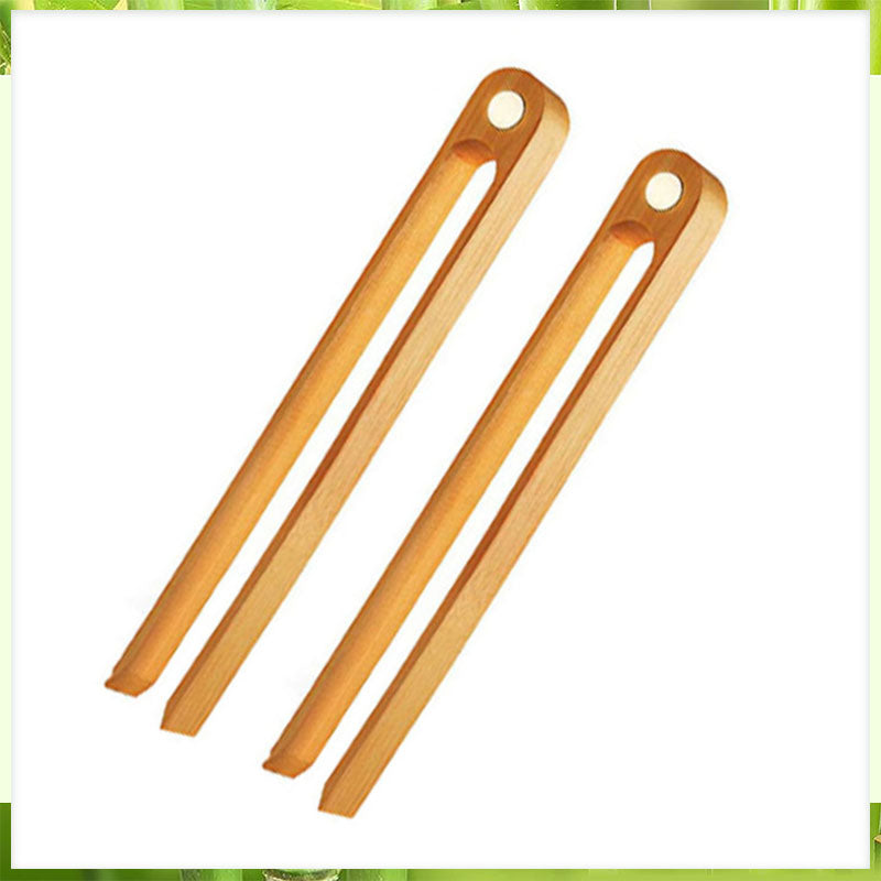 Bamboo Toaster Tongs