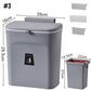 Kitchen Wall-Mounted Trash Can With Lid