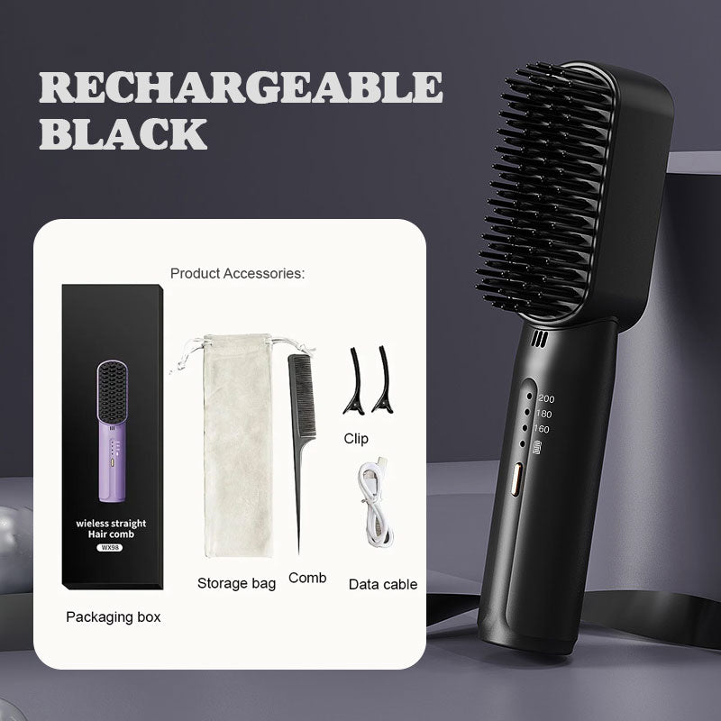 Portable Cordless Mini Hair Straightening Comb