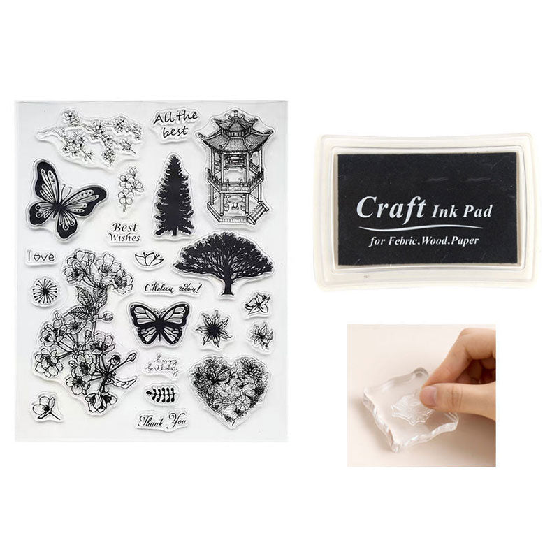 Butterfly Stamp Acrylic Board Ink Pad