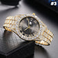 Diamant-Herrenuhr/Diamond-set Gypsophila quartz watch