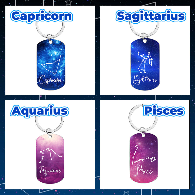 Zodiac Sign Keychain