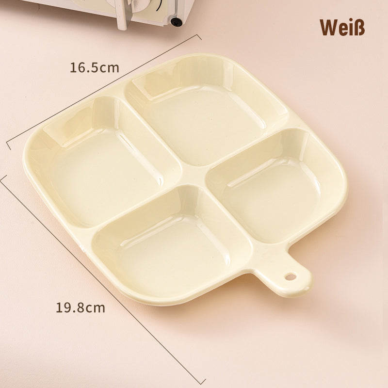 Mehrzweck-Zutatentablett mit vier Fächern für die Küche/Multi-purpose food preparation tray