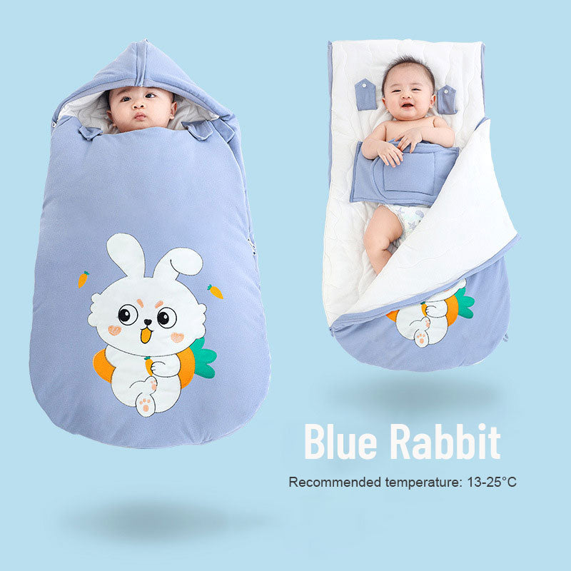 Children's Cute Winter One-Piece Sleeping Bag