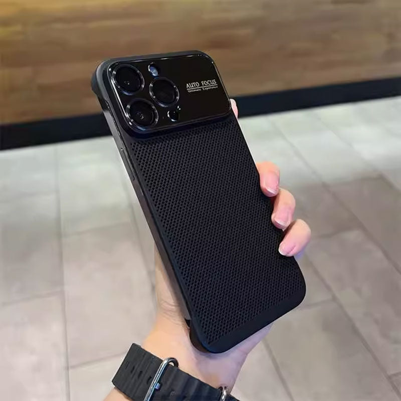 Frameless Mobile Phone Case With Cooling Holes