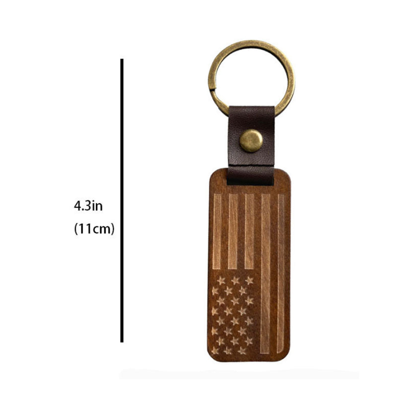Personalized Wood Keychain - Laser Engraved