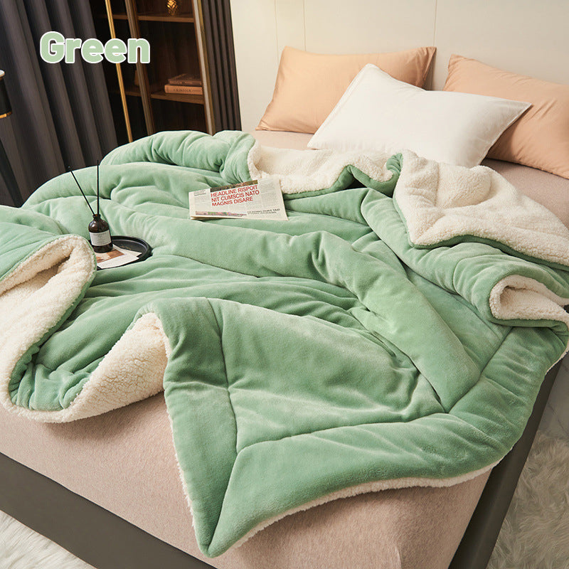 🎁Double Layer Thickened Lambswool Blanket