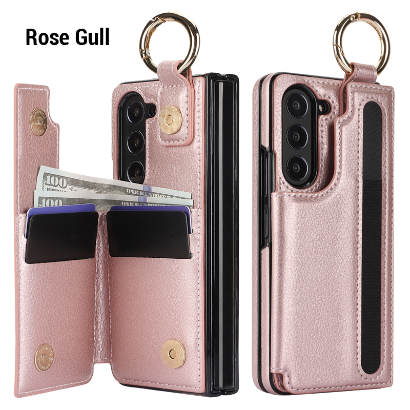 Lommebok-stil ringpenn-telefondeksel/Wallet style ring pen slot phone case