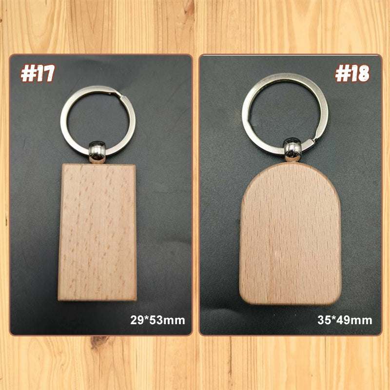 Personalized Wooden Keychain