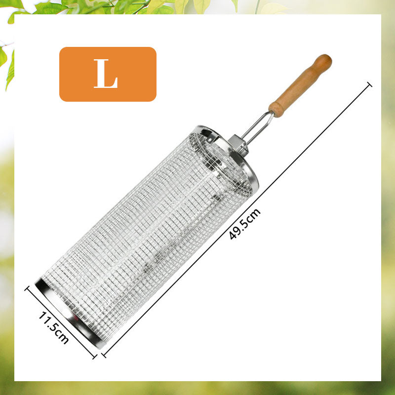 Rotating Stainless Steel Barbecue Cage