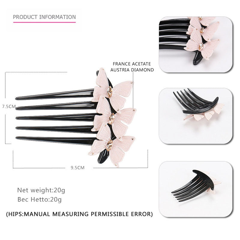 Bowknot Hair Insert Comb Hairpin