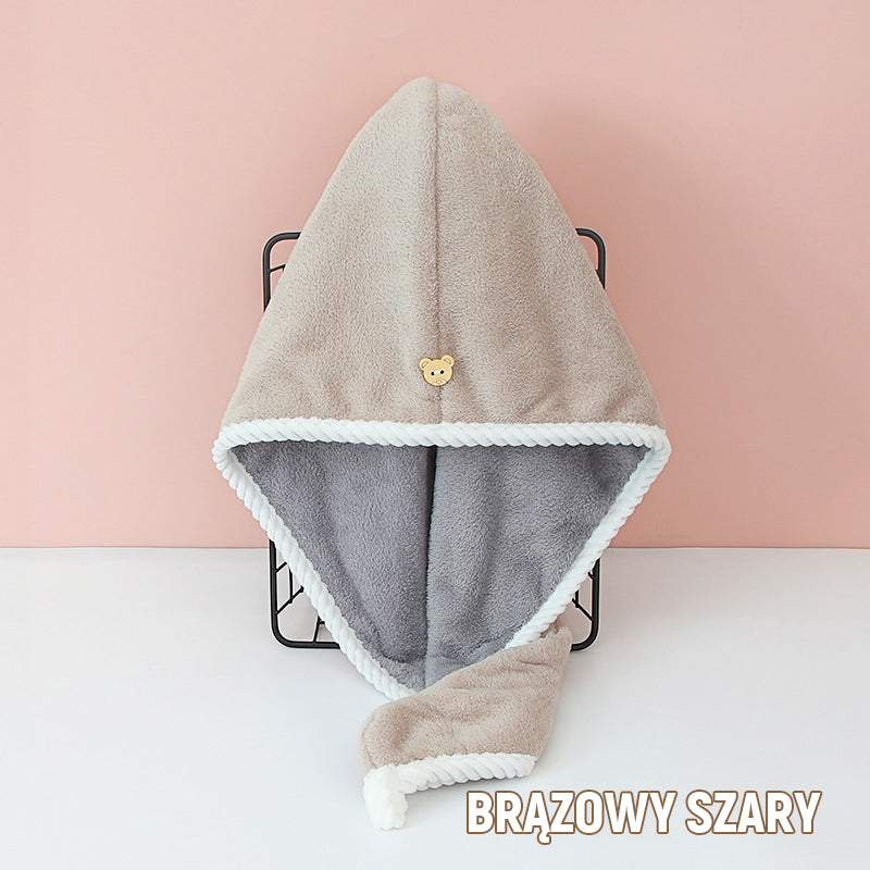 Szybkoschnący, Dwuwarstwowy Ręcznik Do Suszenia Włosów/Quick drying hair cap