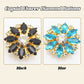 Crystal Flower Diamond Buttons
