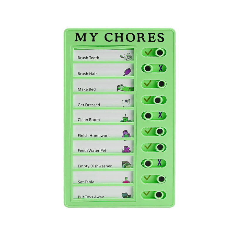 Children'S Self-Discipline Punch Card