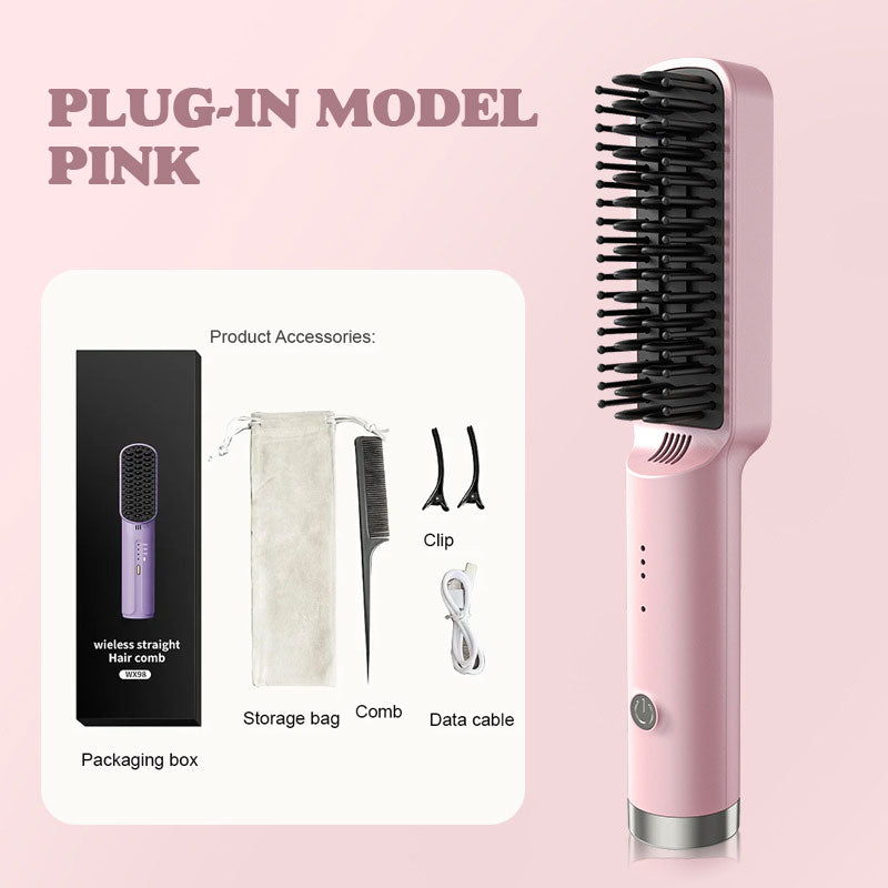 Portable Cordless Mini Hair Straightening Comb