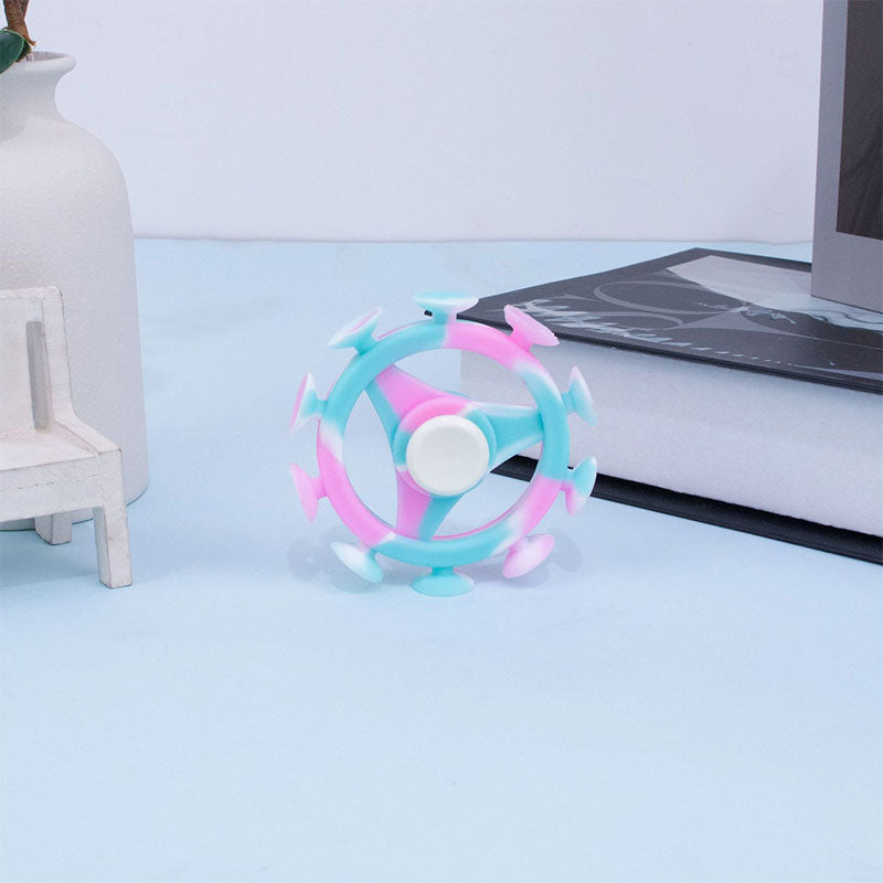 Silicone Decompression Suction Cup Fidget Spinner