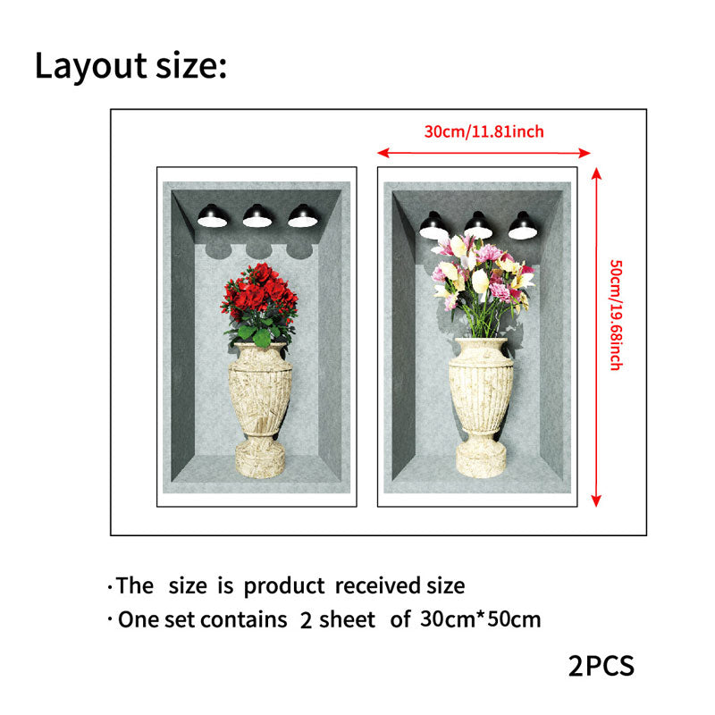 Potted Plant Illustration Decorative Sticker