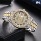 Diamant-Herrenuhr/Diamond-set Gypsophila quartz watch