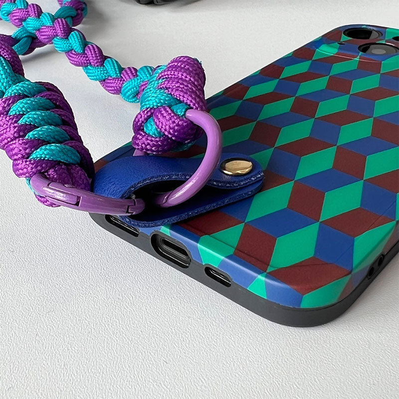 Contrast Braided Bracelet Phone Case