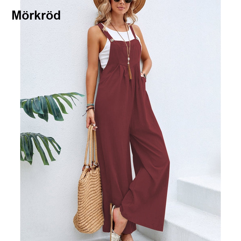 Plus Size Breda Ben Cargobyxor Jumpsuit/Plus Size Wide Leg Cargo Pants Jumpsuit