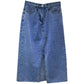 Slit Denim Skirt