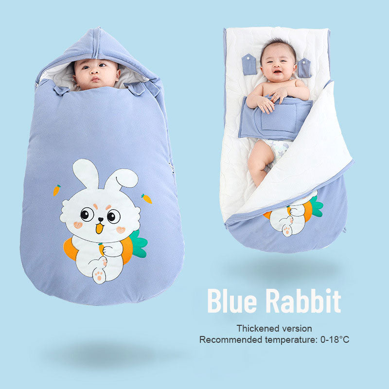 Children's Cute Winter One-Piece Sleeping Bag