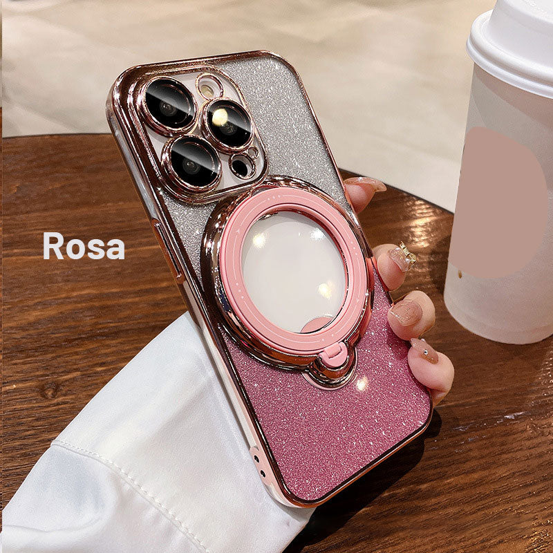 Funda Para Teléfono Móvil Con Soporte Giratorio Magnético Invisible/Invisible magnetic rotating stand mobile phone case