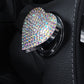 Heart Rhinestone Press Start Button Ignition Protective Cover