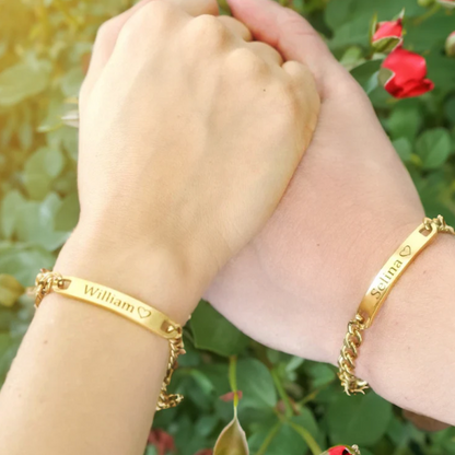 Personalized Titanium Steel Couple Bracelet