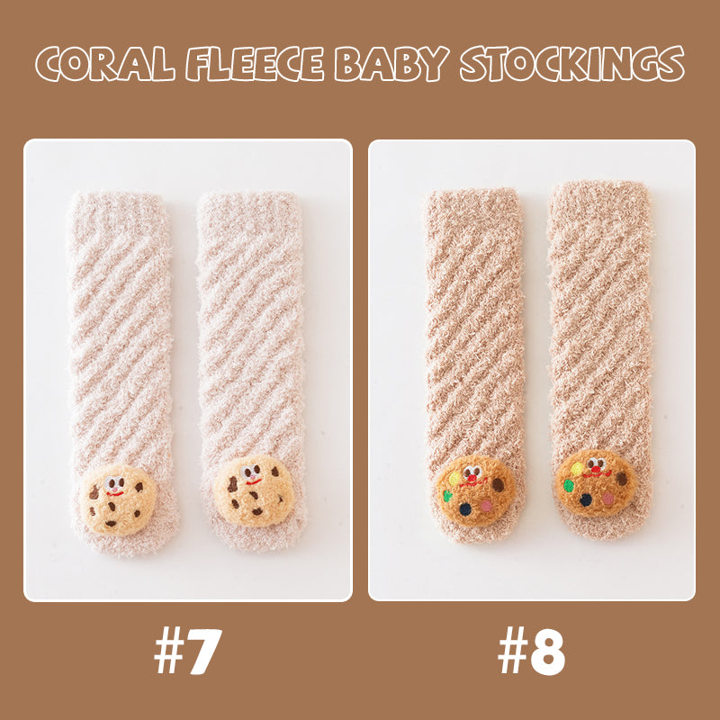 Coral Fleece Baby Stockings