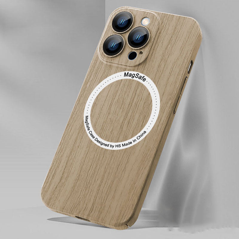 Wood Grain Magnetic Phone Case