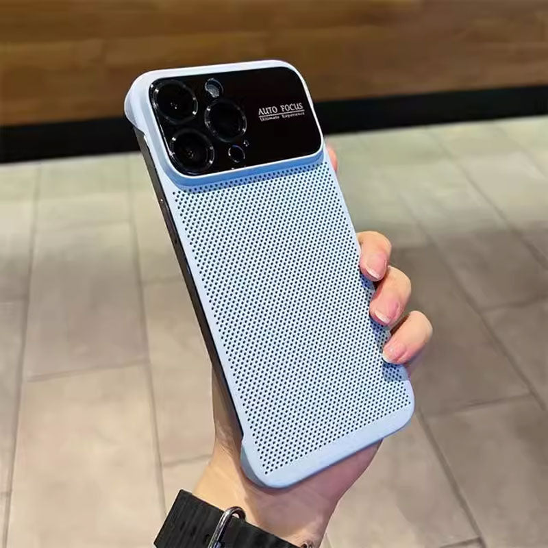 Frameless Mobile Phone Case With Cooling Holes