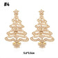 Pendientes creativos de árbol de Navidad./Christmas tree earrings